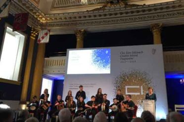 Music Generation Carlow Trad Ensemble ‘Reelig’ performs at national Creativity Forum