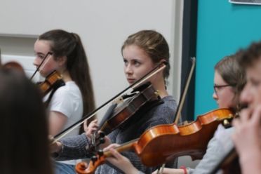 Symphonic Waves orchestra auditions and CPD training at Music Generation Galway County