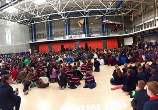 1400 children in the UL Arena - celebrating Music Generation Limerick City’s songwriting initiative