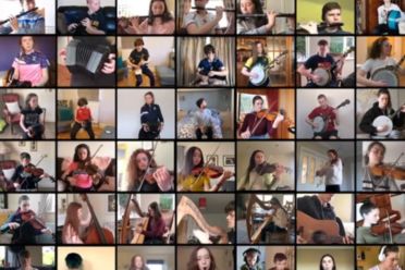 Nós Nua - Louth Youth Folk Orchestra perform online with Mohsen Amini